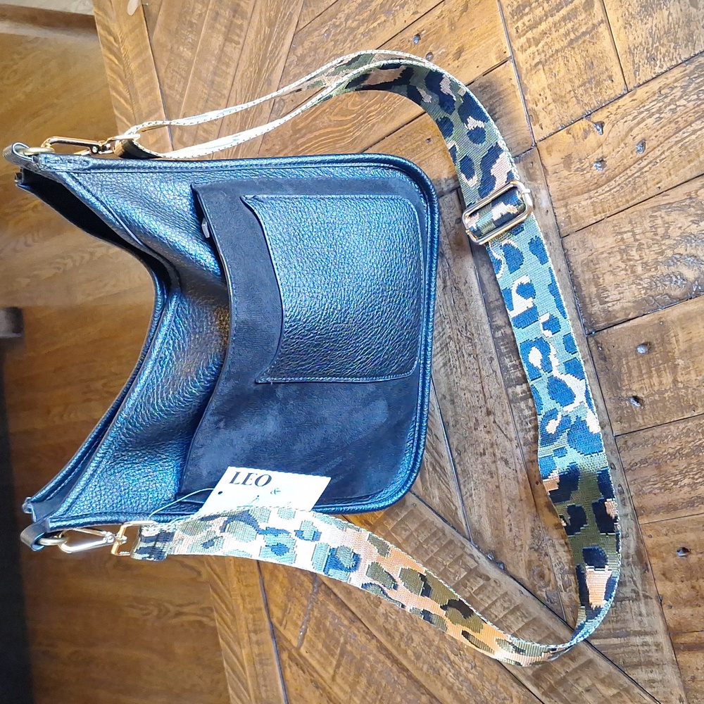 Faux Leather Handbag with Six Fun Adjustable Straps